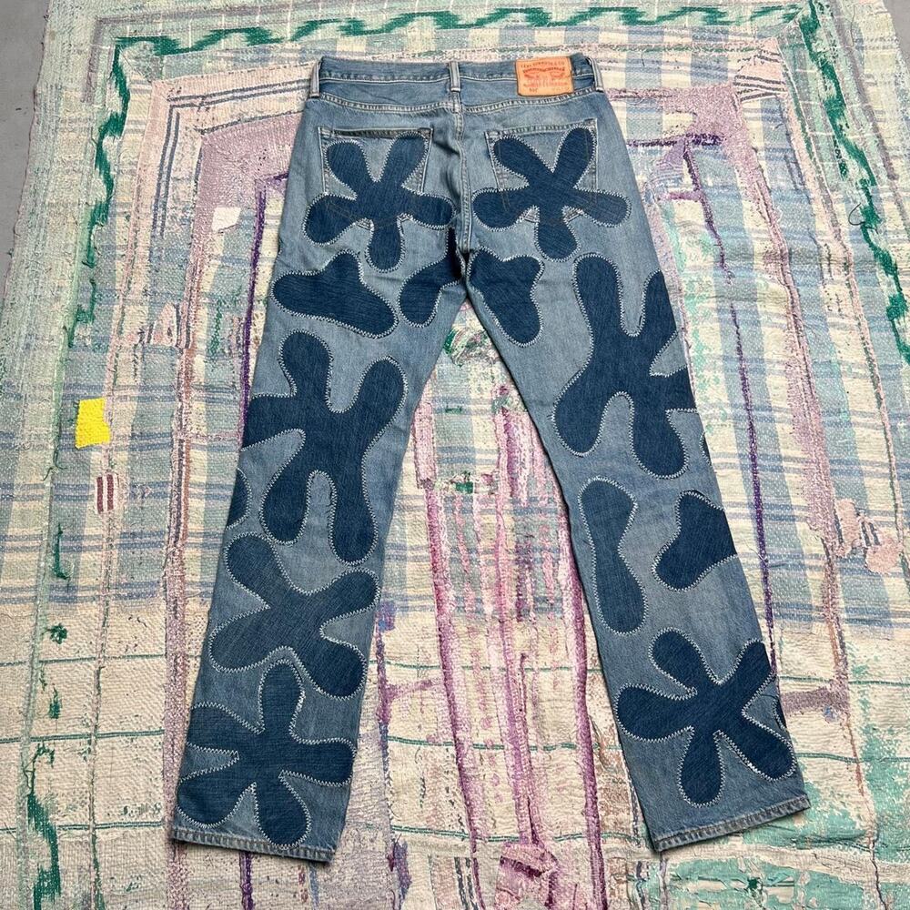 Custom Upcycled patchwork Levi’s 501 Jeans 30x31